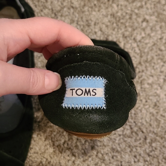 Toms moroccan cut out women's classic ballet flat black size 6 - Picture 6 of 10